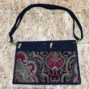 Danny K Multicolor Multi-Pocket Single Adjustable Strap Foldable Handbag Purse